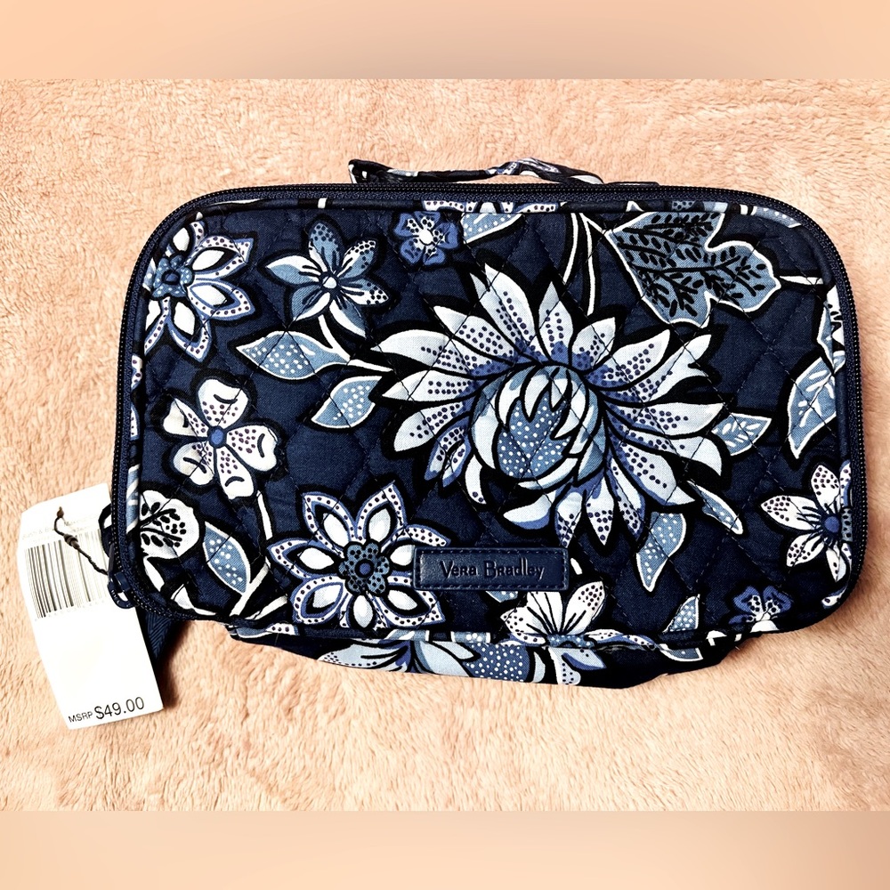 Tropics Tapestry Blush & Brush Case - Vera Bradley NWT